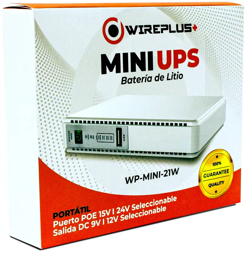 [WP-MINI-21W] Wireplus - Mini UPS 21w 2200Mahx4 120v-ac  input output USB 5v Dc 9V o 12v poe 15V-24V (3).webp