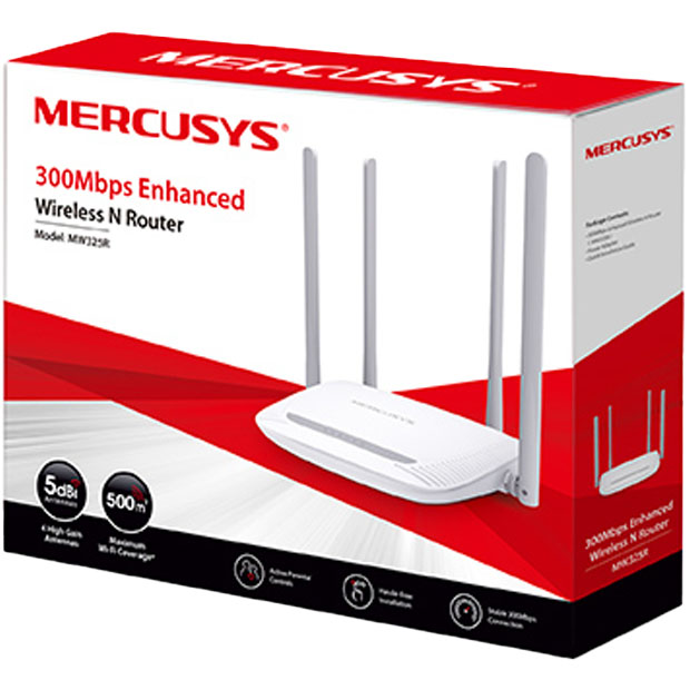 Router 4 Antenas MW325R Mercusys