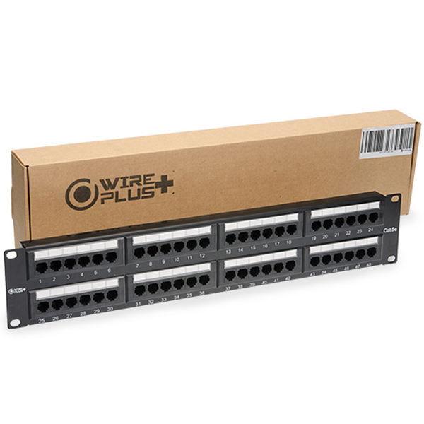 Patch Panel 48 Puertos CAT 5E WIREPLUS+