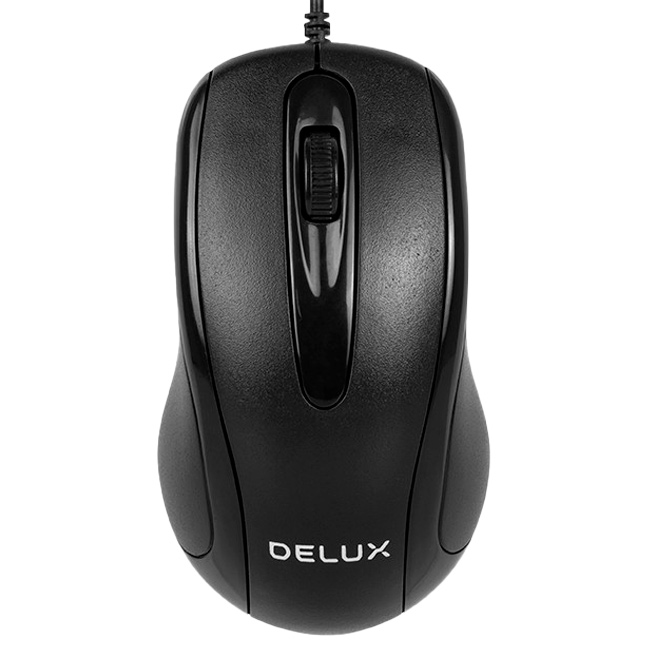 Mouse USB Modelo M332BU Negro Delux