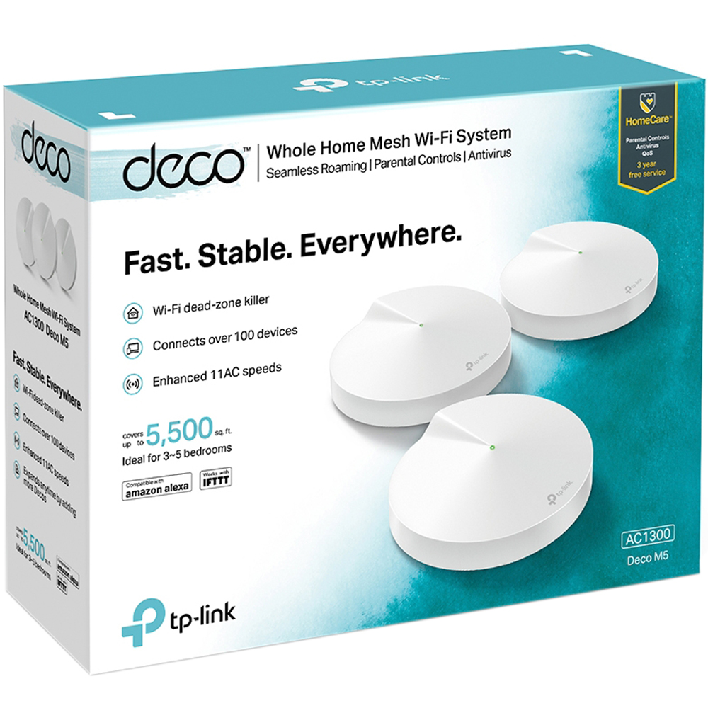 Router Sistema de Malla Deco M5 tp-link AC1300 3pack