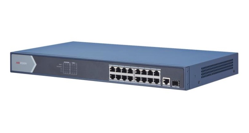 SWITCH 16PTS GIGABIT DS-3E0518P-E/M POE HIKVISION