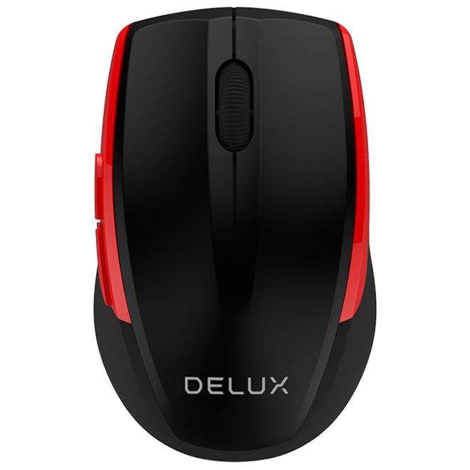 Mouse Inalámbrico USB M521GX Negro / Rojo Delux