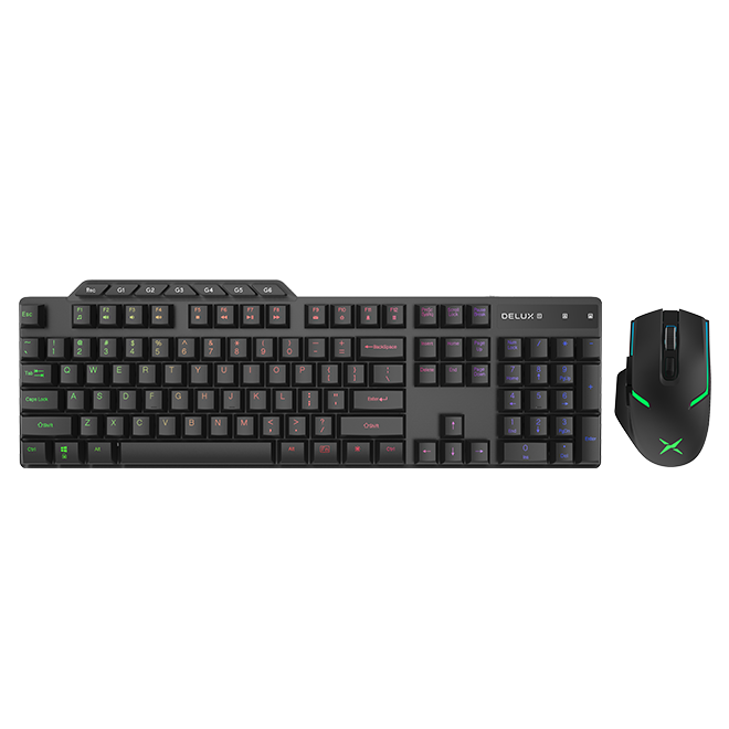 Teclado Mouse GAMING Inalambrico DELUX K9800G + M588GX