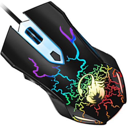 Mouse Gamer RGB Scorpion Spear Genius 6 Botones