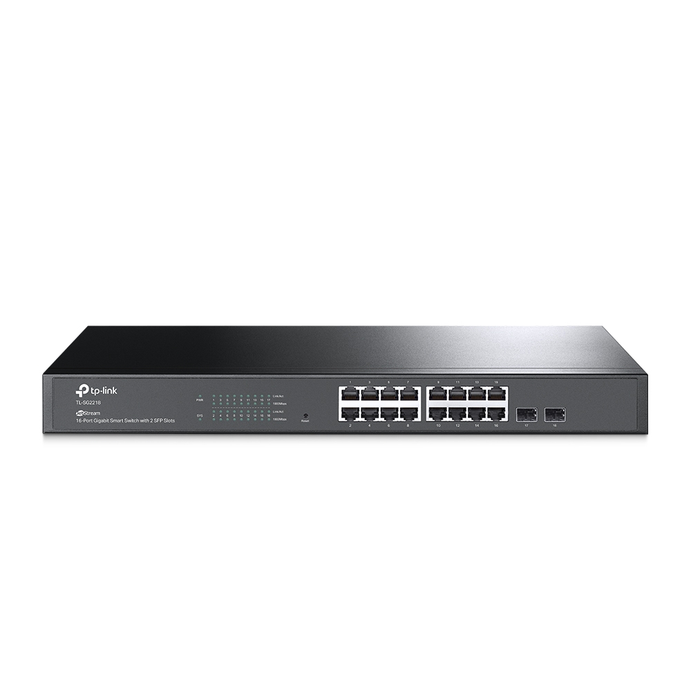 Switch Inteligente JetStream 16 puertos Gigabit + 2 SFP tp-link SG2218