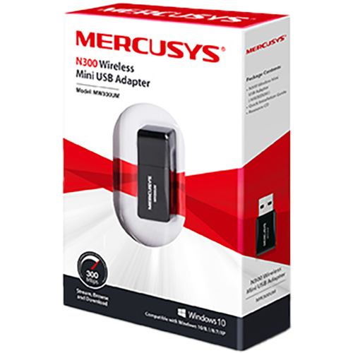 Adaptador Wifi N Mercusys MW300UM 300Mbps