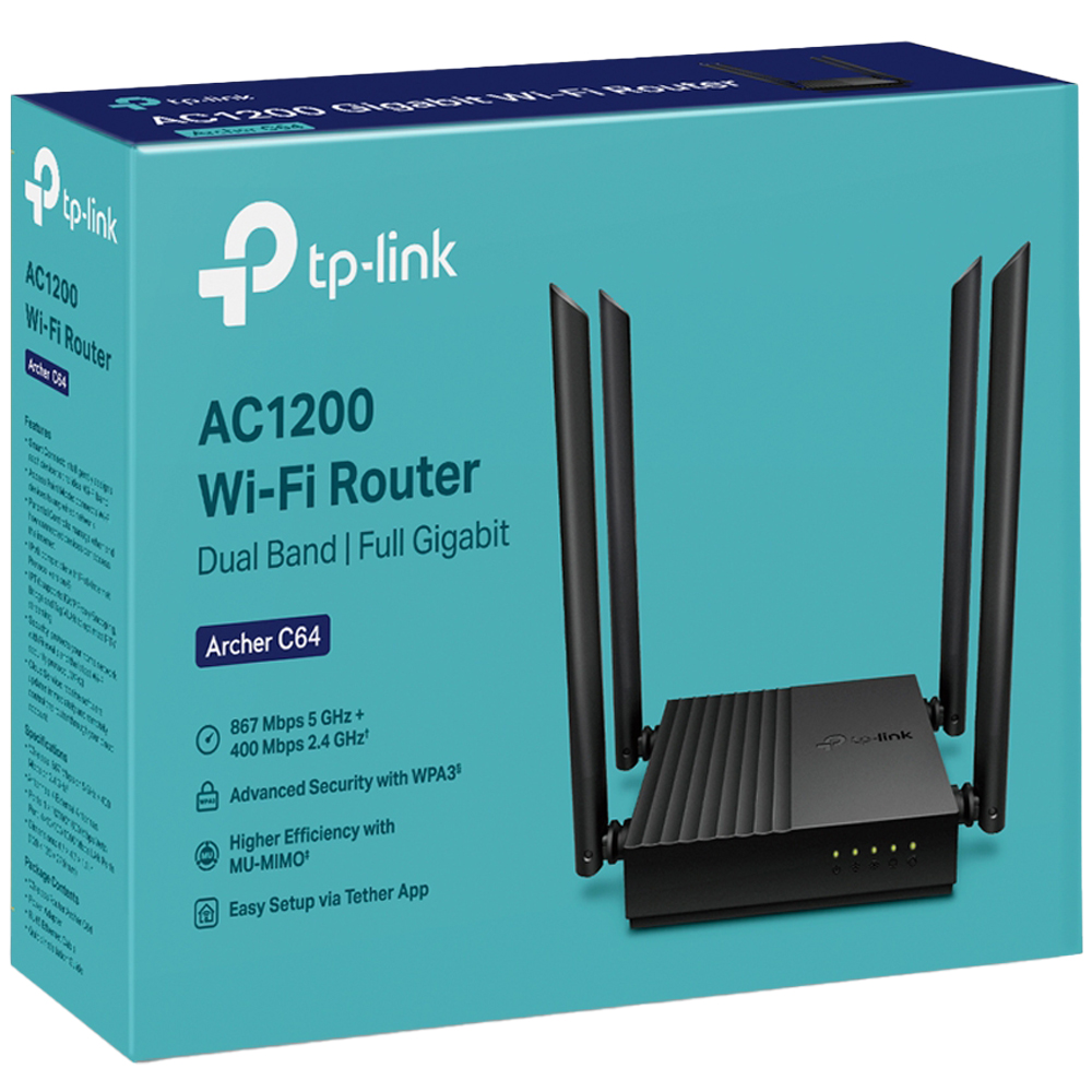 Router Gigabit Wifi C64 tp-link AC1200