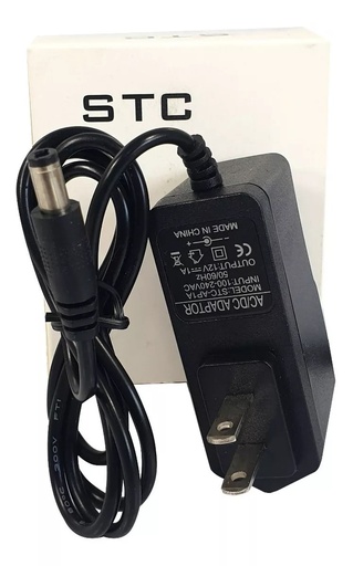 [STC-AP1A] Fuente Adaptador 12Voltios 1A 12V STC