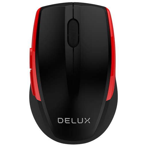 [M521GX] Mouse Inalámbrico USB M521GX Negro / Rojo Delux