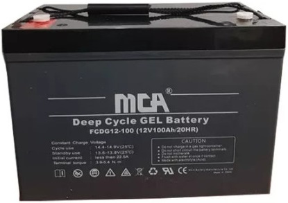 [MCA12V100AH] Batería de GEL de Ciclo Profundo 12V 100AH MCA