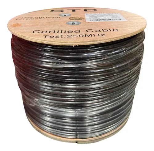 [STC-CAT5EXT-305] Bobina Cable de Red de Exteriores 305 Metros CAT5 STC