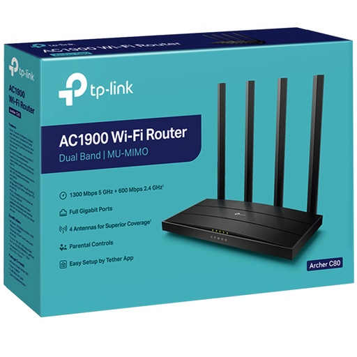 [C80] Router Gigabit Wifi C80 tp-link AC1900