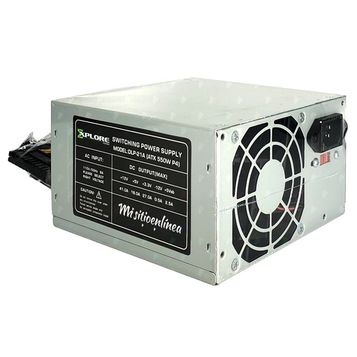 [DLP-21MS] Fuente De Poder ATX 550W Explore Power 24 pines